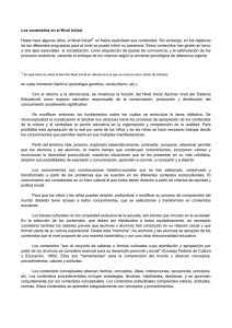 Los contenidos en el Nivel Inicial