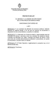 EL SENADO Y LA CAMARA DE DIPUTADOS SANCIONAN CON FUERZA DE
