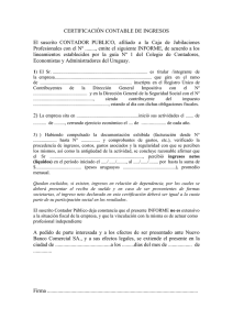 GUÍA : INFORME SOBRE INGRESOS PERSONALES