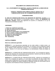 reglamento de comunicación social 1