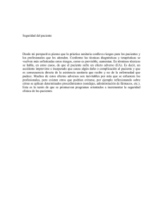 Seguridad del paciente