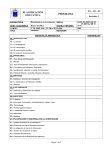 PLANIFICACIÓN PROGRAMA EDUCATIVA FO – 421 – 02