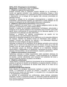 Etiopatogenia microbiol  gica objetivos