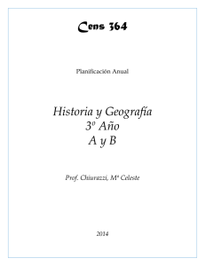 Planificación Anual Historia y Geografía 3º Año
