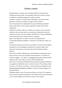 Estudiar y enseñar valores judíos básicos