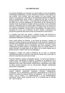 CULTURA POLITICA CEFA