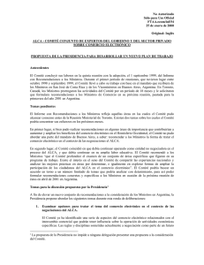 No Autorizado Sólo para Uso Oficial FTAA.ecom/inf/54 25 de enero de 2000