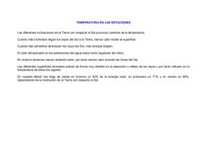 TEMPERATURA EN LAS ESTACIONES