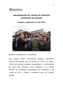 1 Inauguración del Centro de Atención Ciudadana de Azogues