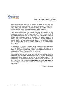 HISTORIA DE LOS ANIMALES