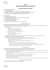 FME04 MÓDULO DE DESCARGA POR ORIFICIOS ESPECIFICACIONES DE CONCURSO