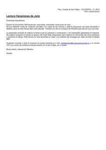 1. Naturaleza y Cultura - Preuniversitario| Ciudad de San Felipe
