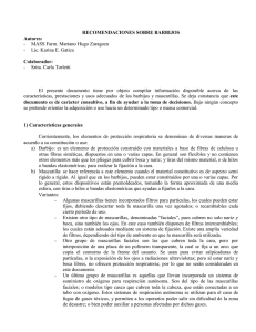 Recomendaciones sobre barbijos - Gobierno de la Provincia de