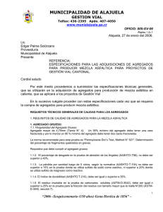 MUNICIPALIDAD DE ALAJUELA GESTION VIAL