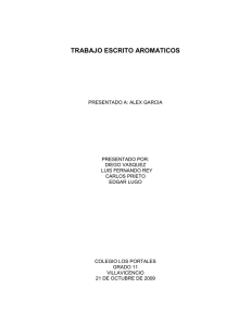 TRABAJO ESCRITO AROMATICOS