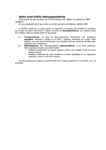 Organismos Descomponedores