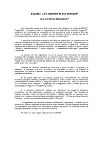 Ecuador: ¿sin organismos que defiendan