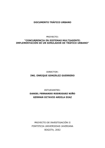 Modelos del flujo vehicular - Ingeniería de Sistemas | Pontificia