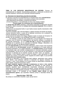 tema 19. los espacios industriales en españa