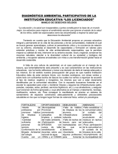 política ambiental de la institución educativa “los licenciados”