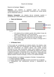 Resumo de Geologia: