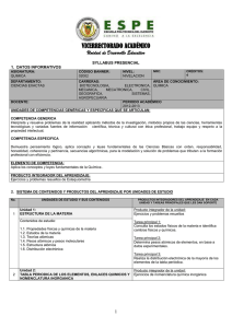 quimica nivelacion - Ciencias Exactas – ESPE