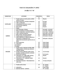 PLAN DE EVALUACIÓN 3º LAPSO. 3º AÑO “A” Y “B” ASIGNATURA