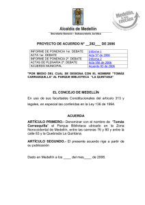 por medio del cual se designa con el nombre