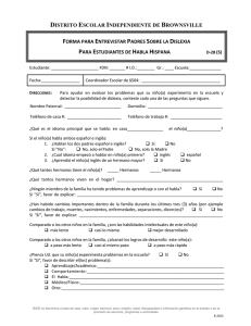 D-2B Dyslexia Parent Interview Form -Spanish