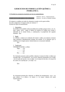 ejercicios de formulación química inorgánica