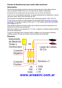 Puente de Resistencias para medir altas tensiones