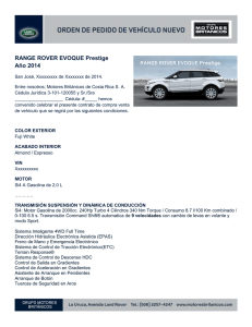 Evoque Prestige - Motores Británicos