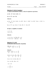 MATEMÁTICAS 3º ESO E PRUEBA III