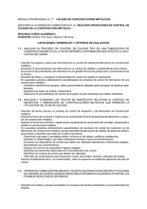 calidad en construcciones metálicas