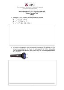 Matemática básica para ingeniería (MA105) Clase Práctica 14.2
