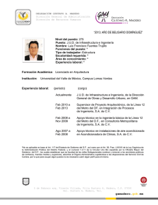 JUD de Ingeniería e Infraestructura