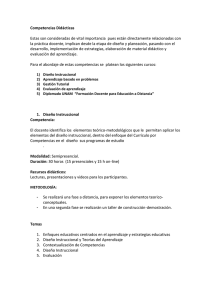 Curso: Diseño Instruccional por Competencias
