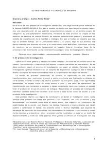 el objeto modelo y el modelo de maestro