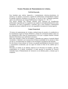 Técnico Mecánico de Mantenimiento de Aviónica