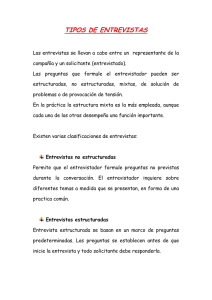 TIPOS DE ENTREVISTAS - IES Sant Vicent Ferrer