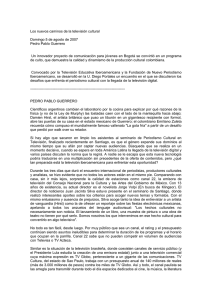 Los nuevos caminos de la televisión cultural