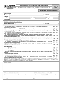 Sistemas de extinción por polvo. Modelo C0026