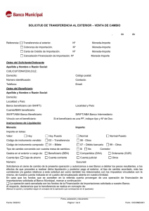 Venta de Cambio - Banco Municipal de Rosario