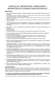 5. licencia de importacion, fabricacion y reparacion de cilindros para
