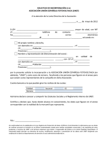Solicitud incorporación