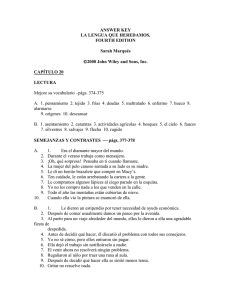 La Lengua Que Heredamos Answer Key - Capítulo 20