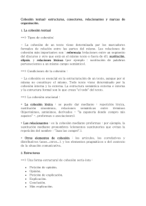 Cohesión Textual: Estructuras, Conectores y Organización