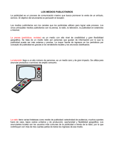 LOS MEDIOS PUBLICITARIOS