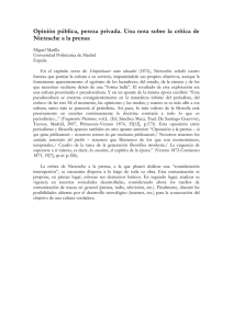Opinión pública, pereza privada. Una nota sobre la crítica de