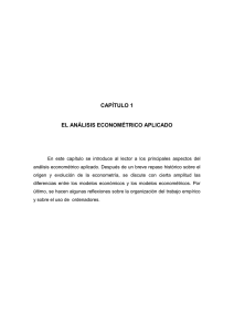 ANALISIS ECONOMETRICO APLICADO
